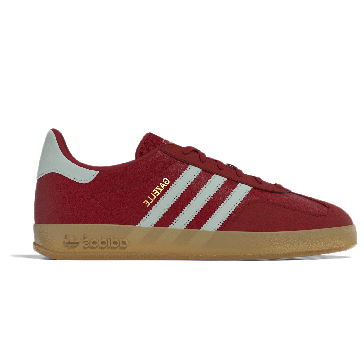 Adidas gazelle red gum sole online