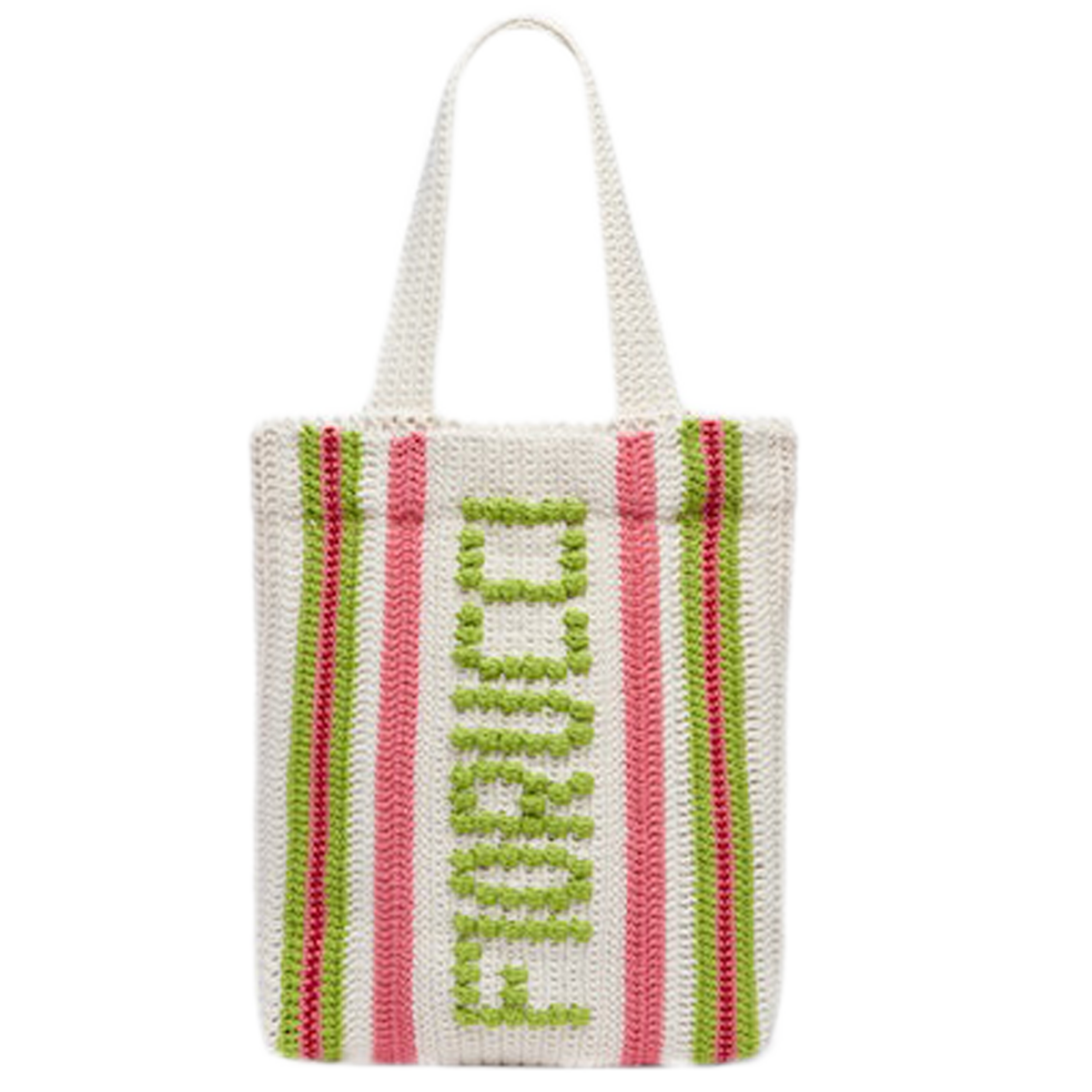 Fiorucci Crochet Tote Bag Pink WOW concept WOW Concept