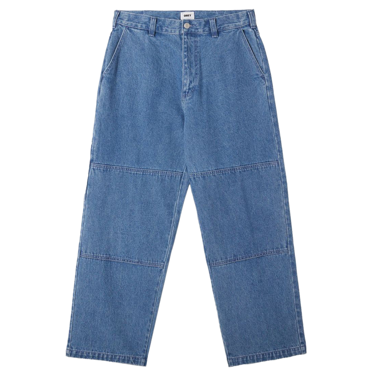 Obey (Bigwig double knee worker denim) Blue - WOW concept – WOW