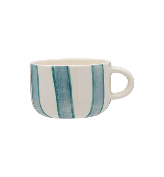 Powder Striped Cappuccino Mug