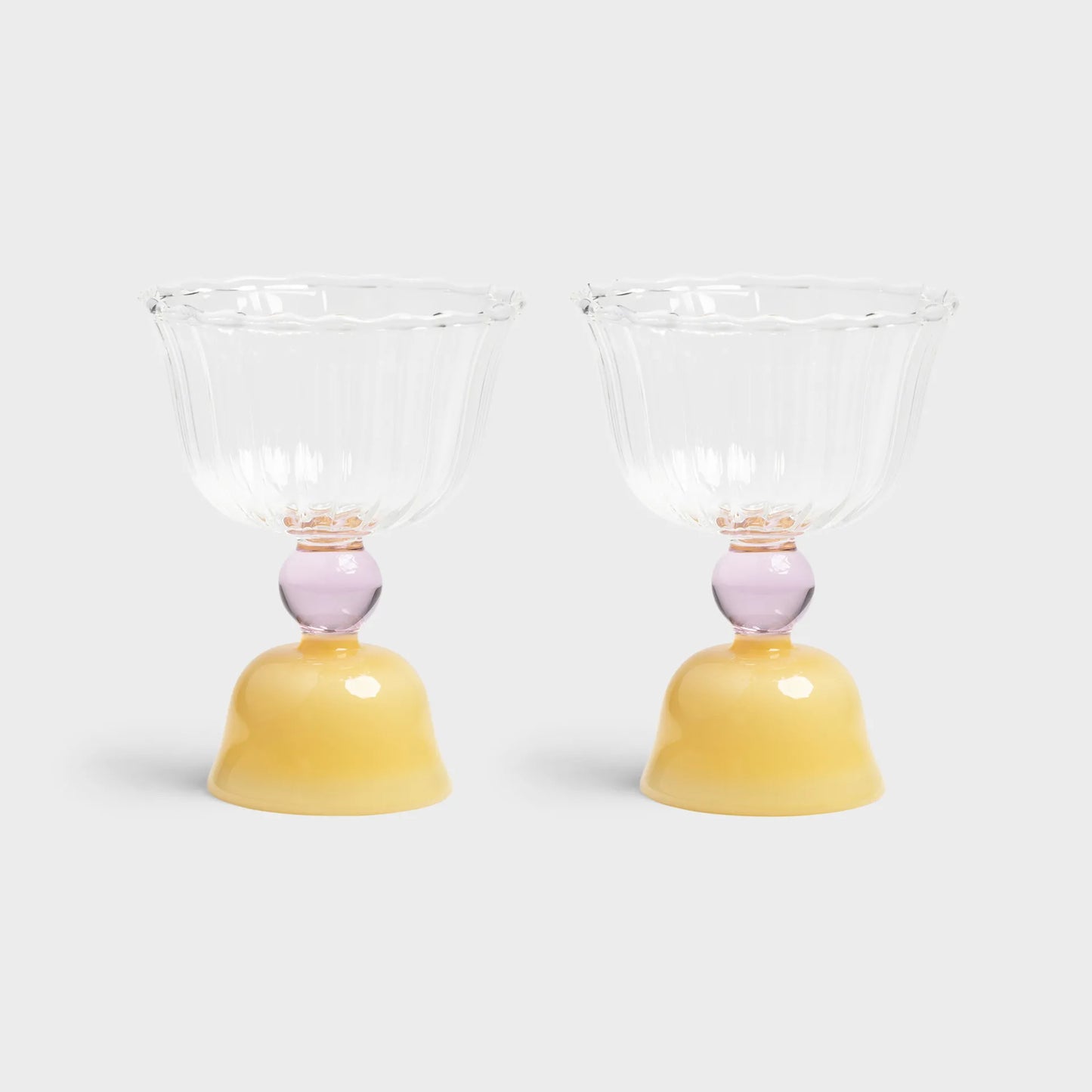 Glass Tulip Set Of 2