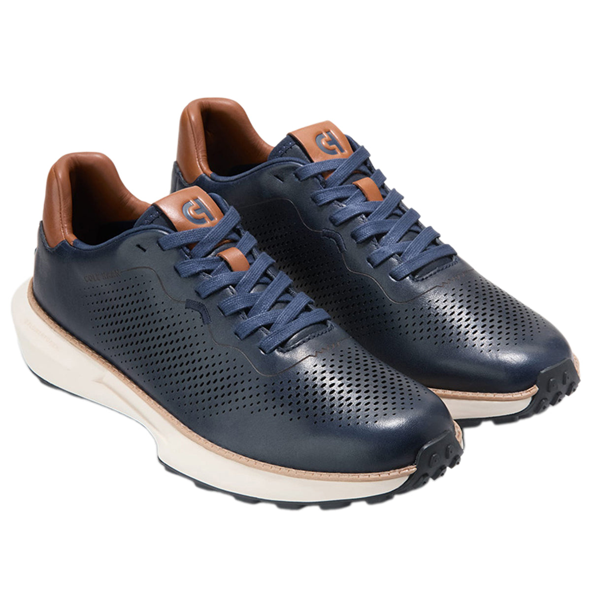 Cole Haan (Grandpro Ashland Laser Perf Sneakers) Dark Blue - WOW