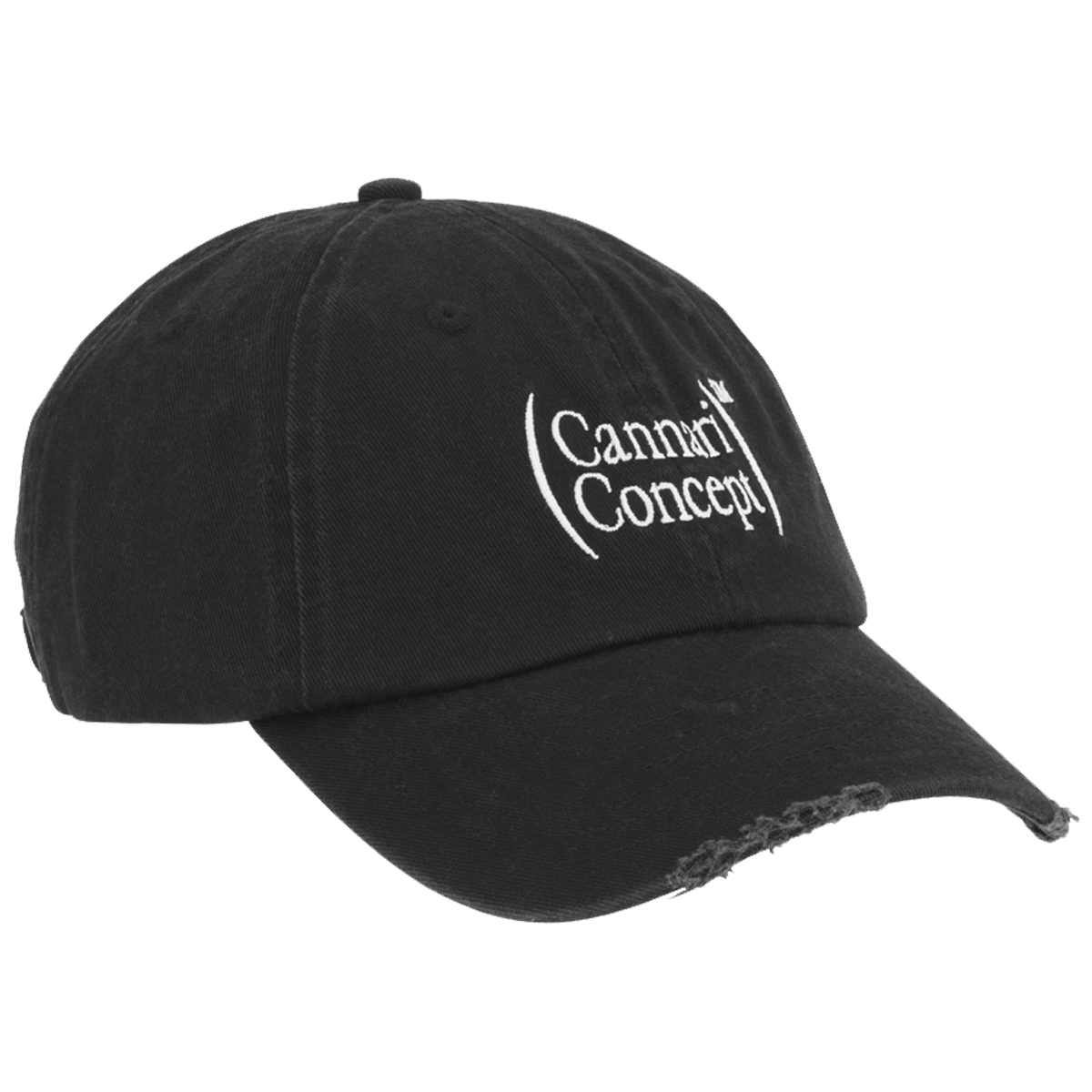 Cannari (Cc Logo Cap With Distress) Black - WOW concept – WOW Concept