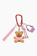 Charm para bolso con llavero de oso.