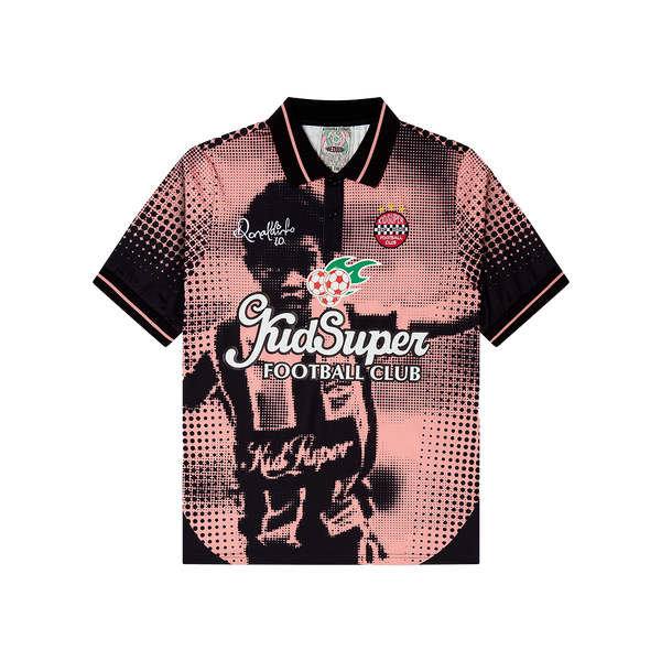 ウェア KIDSUPER X RONALDINHO SOCCER JERSEY Kid Super (Kidsuper X Ronaldinho Soccer Jersey) Black