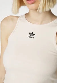 ESSENTIALS RIBBED TANK - Top - white adidas